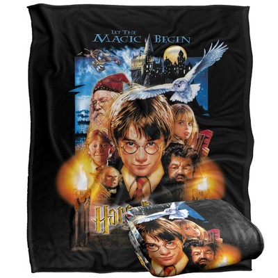 Harry Potter Movie Poster Silky 50X60 Blanket, 1 Sided