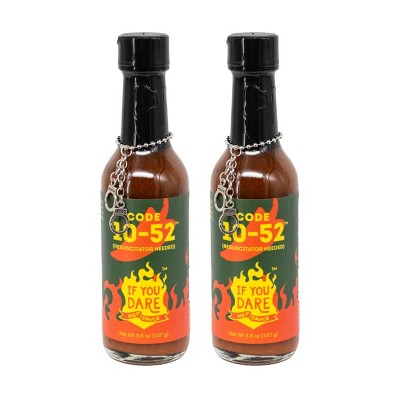 If You Dare Foods 5.5 oz Code 10-52 Hot Sauce - Pack of 2