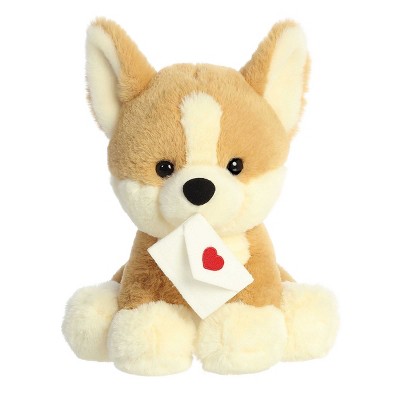 Aurora Val Pets 10" Sealed With A Kiss Corgi Brown Stuffed Animal