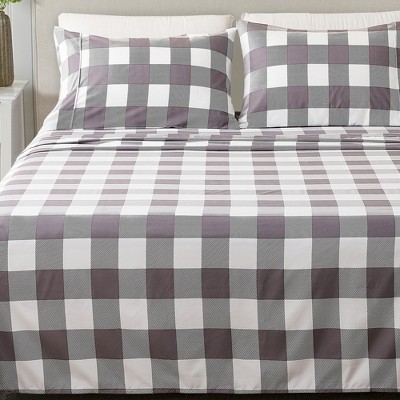 Brushed Microfiber Holiday Printed Sheet Set - Great Bay Home