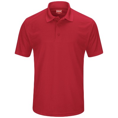 Red Kap Men's Short Sleeve Performance Knit Pocketless Core Polo