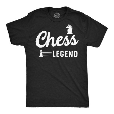 Mens Chess Legend Funny T Shirt Sarcastic Graphic Tee for Men - Crazy Dog Men's T Shirt for Nerds