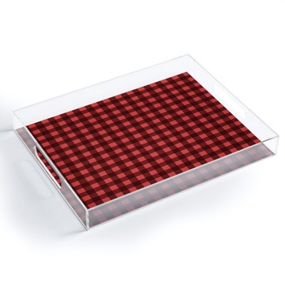Emanuela Carratoni Holiday Vichy Theme Acrylic Tray -Deny Designs