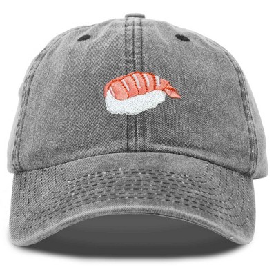 Dalix Shrimp Nigiri Embroidered Sushi Cotton Dad Hat Baseball Cap Adjustable Womens