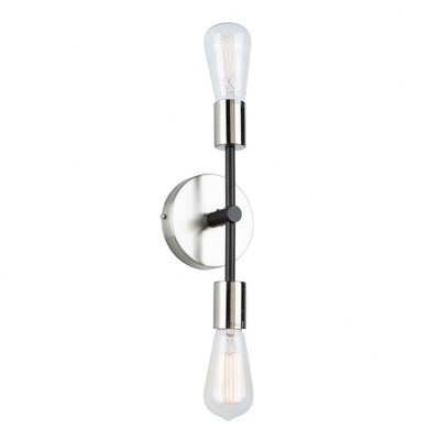 Artcraft Lighting Truro 2 - Light Sconce in  Black/Brushed Nickel
