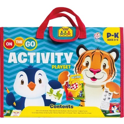 School Zone on the Go Activity Learning Playset - (Paperback)