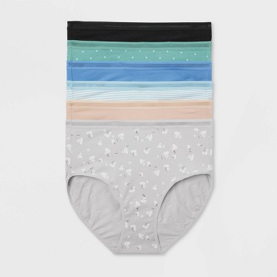 Women's 6pk Cotton Stretch Briefs Underwear - Auden™