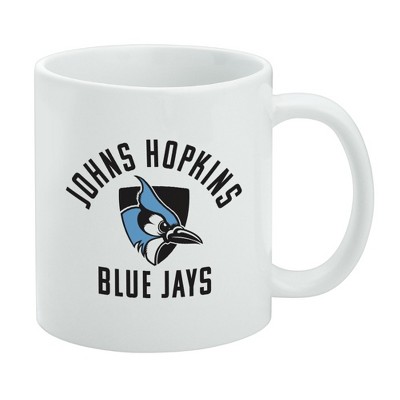 Johns Hopkins University Blue Jays Logo Ceramic Coffee Mug Novelty Gift Mugs for Coffee Tea and Hot Drinks 11oz White
