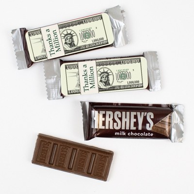 44 Pcs Bulk Thank You Candy Hershey's Snack Size Chocolate Bar Employee Appreciation (19.8 oz, Approx. 44 Pcs) - Million