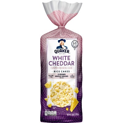 Quaker White Cheddar Gluten Free Large Rice Cakes - 5.5oz