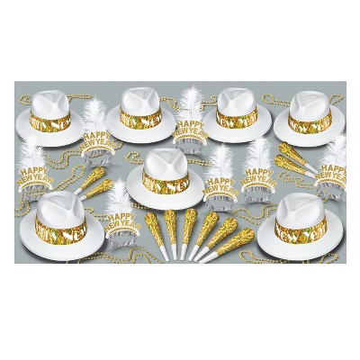 Beistle New Year LA Swing Gold Asst for 50 Gold