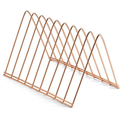 Officemate - Triangle - Wire Sorter - Desktop - Sturdy - Steel Wire - Rose Gold - 7 in. x 7 in. x 11 in. - 1 Each