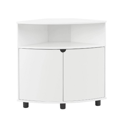miBasics Oahu Corner Accent Cabinet with Led Lights