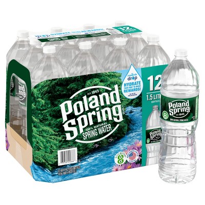 Poland Spring Natural Spring Water - 12pk/1.5 fl oz Bottles