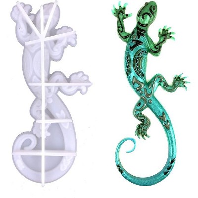 JDICTION Lizard & Large Animal Silicone Resin Molds - Halloween Wall Hanging Decor, Epoxy Casting for Home & Christmas Gifts