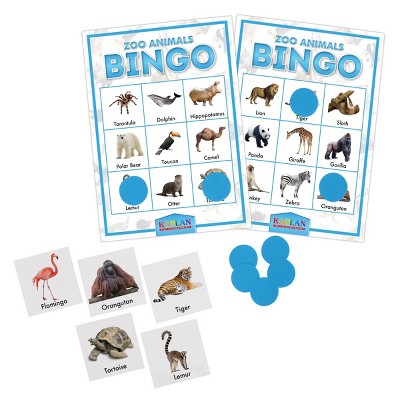 Kaplan Early Learning Zoo Animals Bingo Learning Game