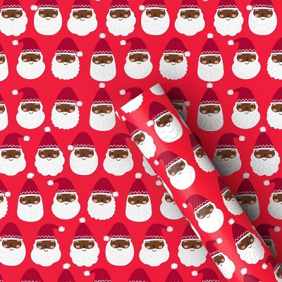 40” 125 sq ft Christmas Roll Wrap Santa - Wondershop™