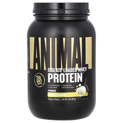 Animal Isolate Loaded Whey Protein Powder, Vanilla, 2 lb (907 g)