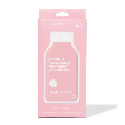 ESW Beauty Strawberries & Cream Soothing Raw Juice Mask - 5ct/4.25oz