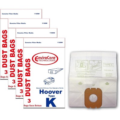 EnviroCare Replacement Vacuum Cleaner Dust Bags made to fit Hoover Type K Canisters 12 Pack