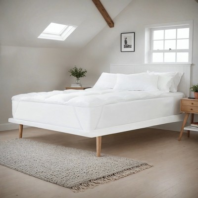 Ultra Soft Mattress Topper, 3"  Overfilled Down Alternative Pad - Becky Cameron