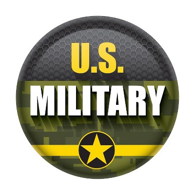 Beistle U.S. Military Button, 2", (6/Pkg) Multicolored