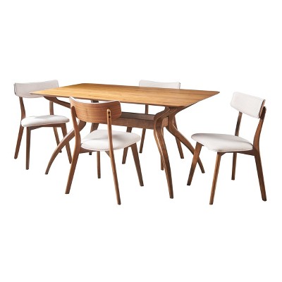 5pc Nissie Mid-Century Dining Set - Christopher Knight Home