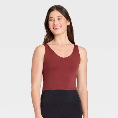 Women's Flex V-Neck Cropped Sports Bra - All In Motion™