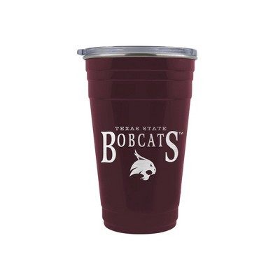 NCAA Texas State Bobcats Tailgater Tumbler - 22oz: Stainless Steel, Acrylic Lid
