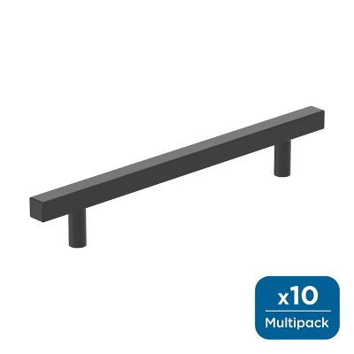 Amerock Square Bar Pulls for Cabinets or Furniture, 10 Pack