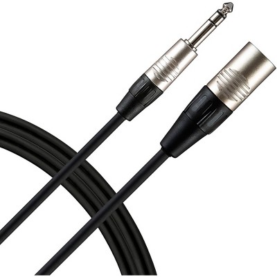 Livewire Advantage Interconnect Cable 1/4 TRS Male to XLR Male Black
