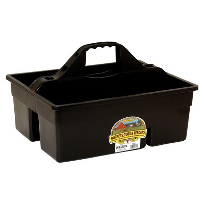 Little Giant DuraTote Heavy Duty Multi Purpose Plastic Tote Box Storage Organizer with Convenient Carrying Handle