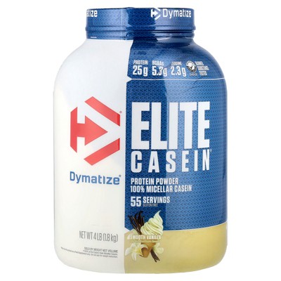Dymatize Elite Casein®, Smooth Vanilla, 4 lb (1.8 kg)