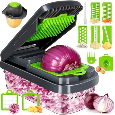 Maison All In One Professional Vegetable Chopper,15-in-1 Multifunctional Food Chopper
