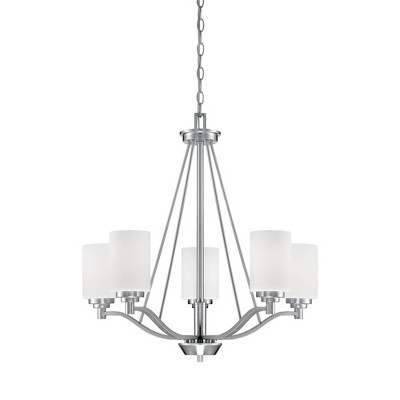 Millennium Lighting Durham 5 - Light Chandelier in  Satin Nickel