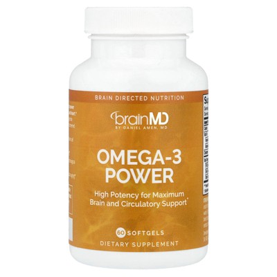 BrainMD Omega-3 Power, 60 Softgels (800 mg per Softgel)