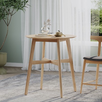 GDFStudio Cedric Mid-Century Modern Counter Height Dining Table with Splayed Legs