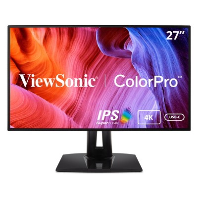 ViewSonic VP2768a-4K 27 Inch Premium IPS 4K Monitor with Advanced Ergonomics, ColorPro 100% sRGB Rec 709, 14-bit 3D LUT, Eye Care, HDMI, USB C,