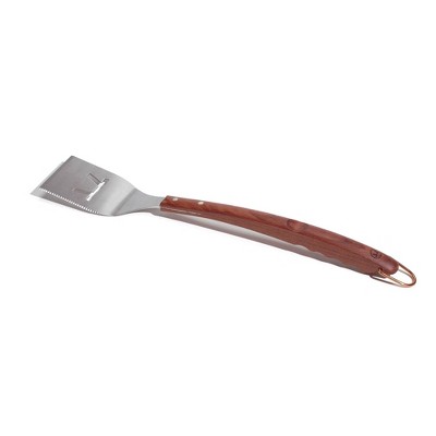 Rosewood Stainless Steel Spatula - Outset: Ergonomic Handle, Durable BBQ Tool, Hand Wash Required, 20.5" Length