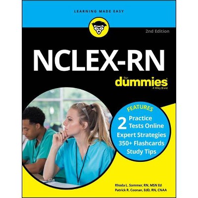Nclex-RN for Dummies with Online Practice Tests - 2nd Edition by  Rhoda L Sommer & Patrick R Coonan (Paperback)