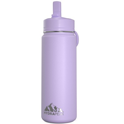 Hydrapeak 20oz Kids Stainless Steel Leak Proof Water Bottle with Straw Lid and Flexible Handle