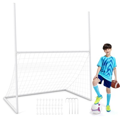 Costway 2 in 1 Football Training Equipment w/ 4 Ground Stakes 18 Bungee Ropes for Park