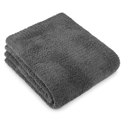 PAVILIA Plush Knit Throw Blanket for Couch Sofa Bed, Super Soft Fluffy Fuzzy Lightweight Warm Cozy All Season