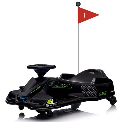 24V Kids Ride On Drifting Car with 180W Brushless Motor, Electric Drift Go-Kart Fast Speed Electric Vehicle