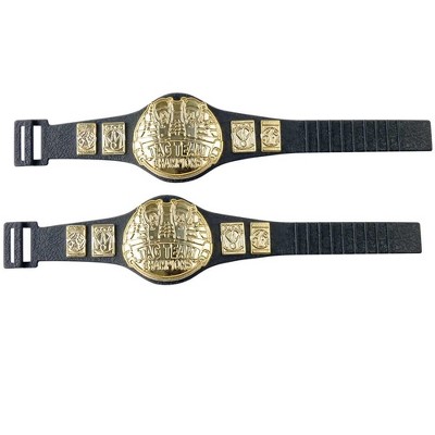 Set of 2 Tag Team Championship Belts for WWE & AEW Wrestling Action Figures