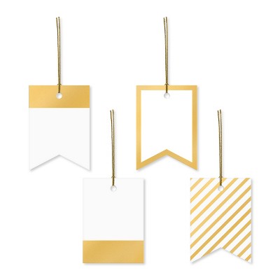 12ct Stationery Tags Gold