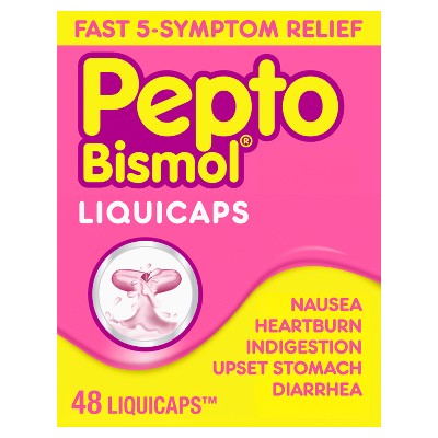 Pepto-Bismol 5 Symptom Stomach Relief - Liquicaps