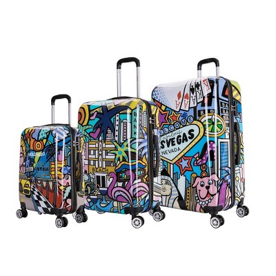 InUSA Lightweight 3pc Hardside Spinner Luggage Set
