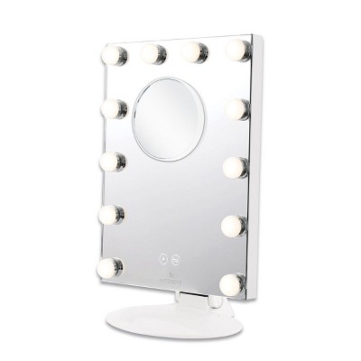 Impressions Vanity Lumière TableTop LED Makeup Mirror with Bluetooth Speaker