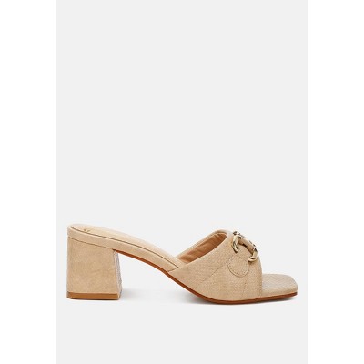 Bellamy Horsebit Detail Snake Print Sandals Women